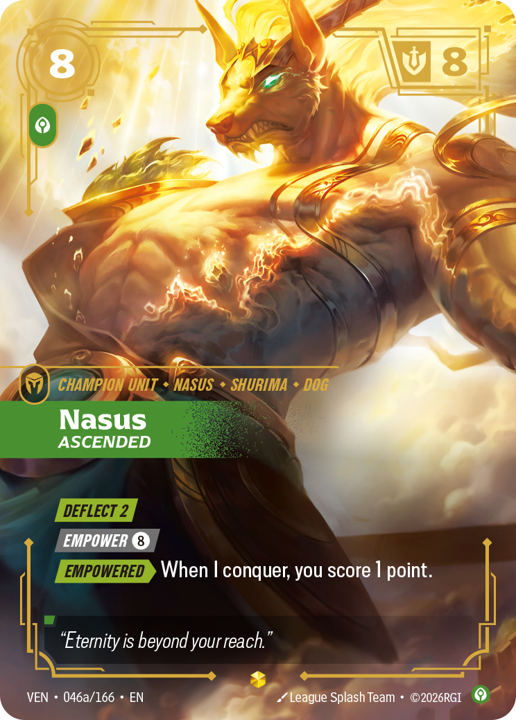 Nasus, Ascended VEN-046a Riftbound card