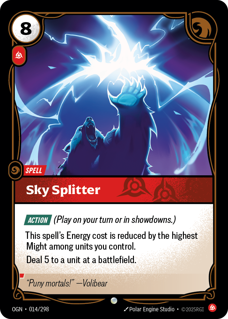 Sky Splitter OGN-014 Riftbound card