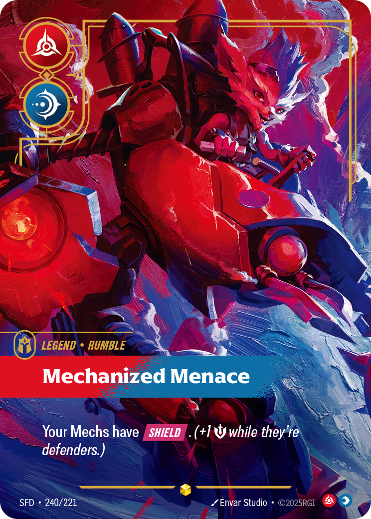 Mechanized Menace SFD-240 Riftbound card