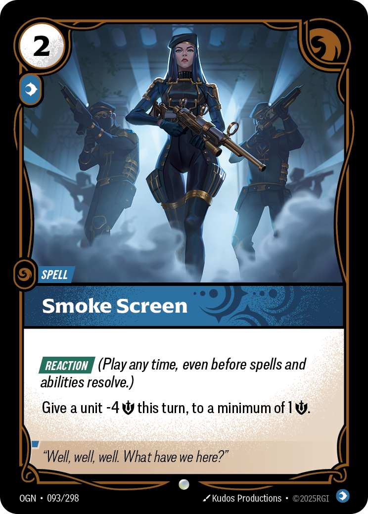 Smoke Screen OGN-093 Riftbound card