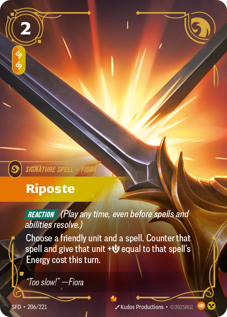 Riposte SFD-206 Riftbound card