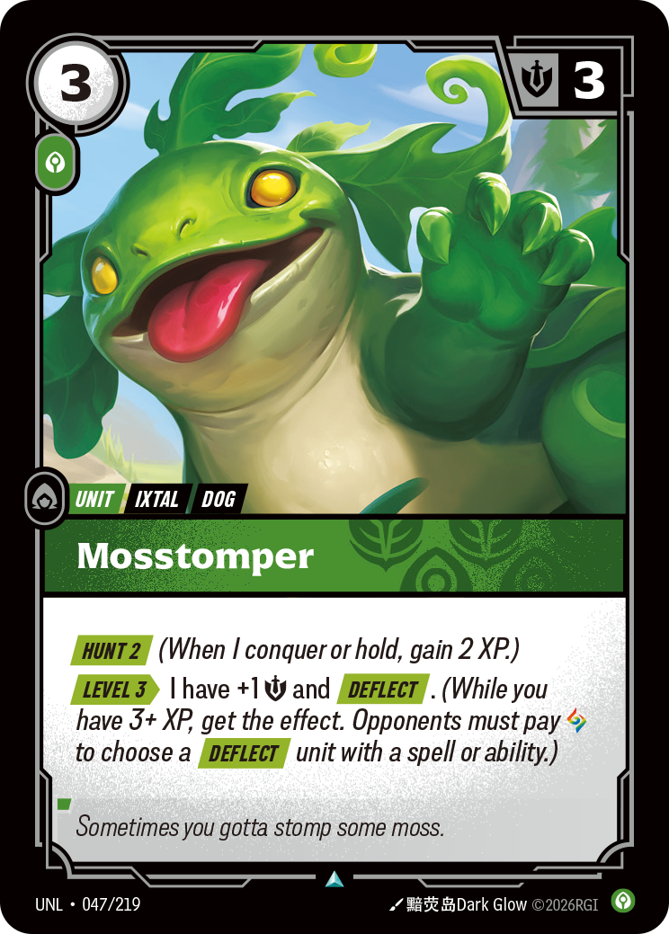 Mosstomper UNL-047 Riftbound card