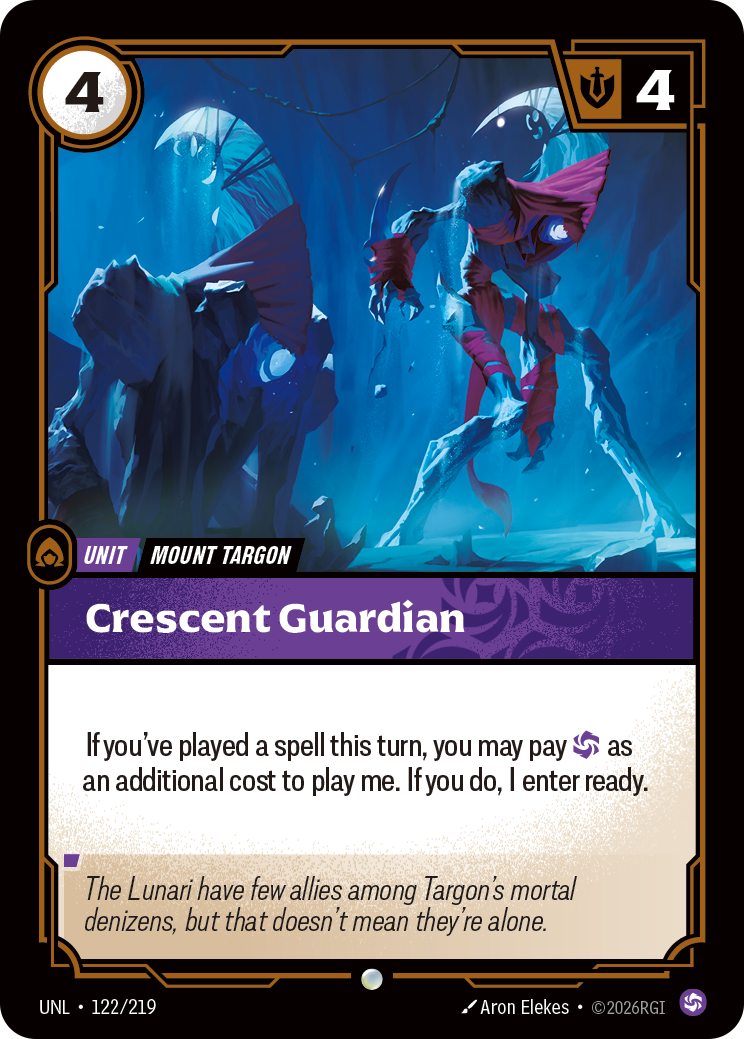 Crescent Guardian UNL-122 Riftbound card