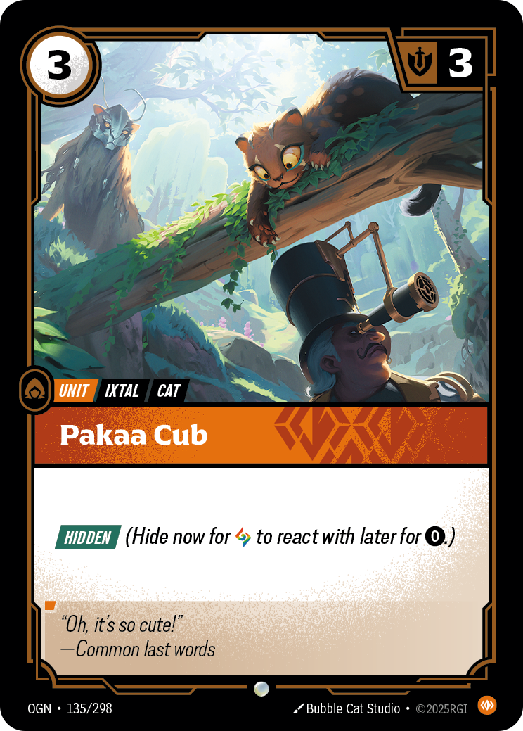 Pakaa Cub OGN-135 Riftbound card
