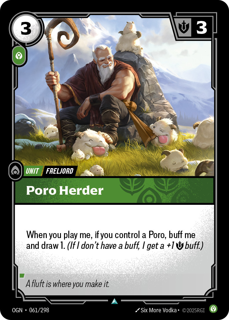 Poro Herder OGN-061 Riftbound card