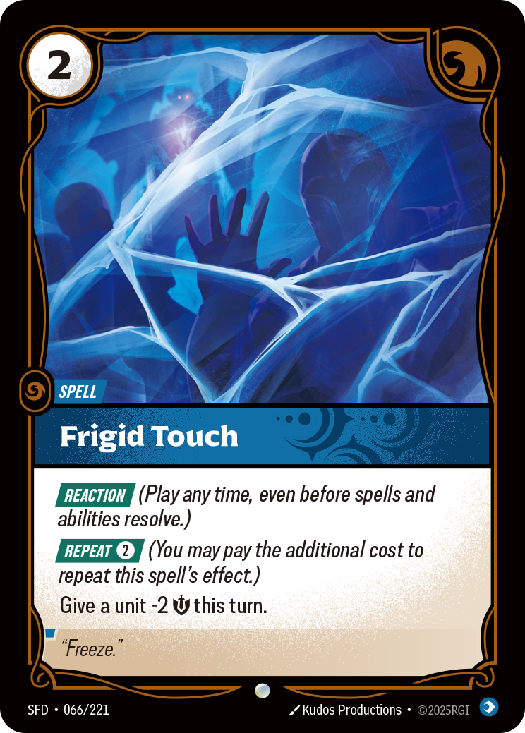 Frigid Touch SFD-066 Riftbound card