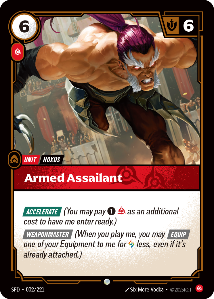 Armed Assailant SFD-002 Riftbound card