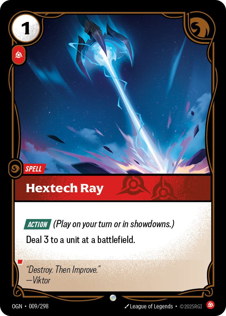 Hextech Ray OGN-009 Riftbound card