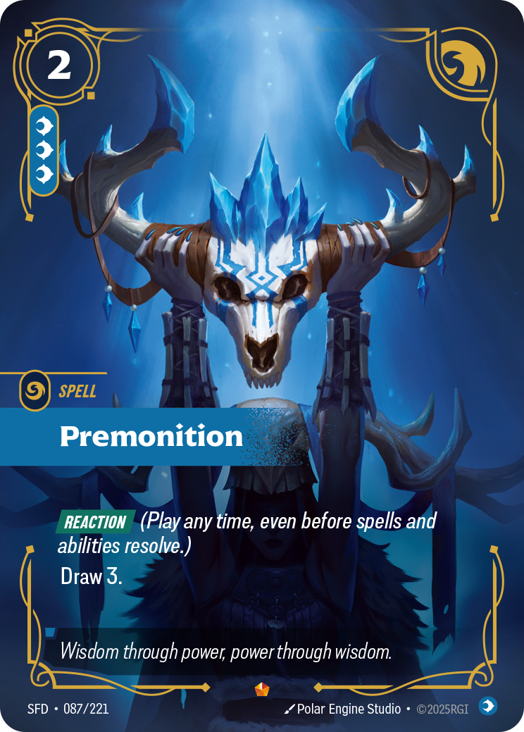 Premonition SFD-087 Riftbound card