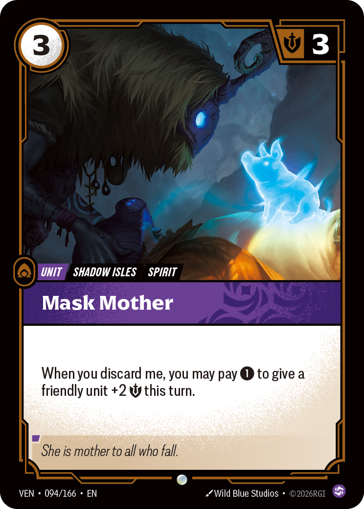 Mask Mother VEN-094 Riftbound card