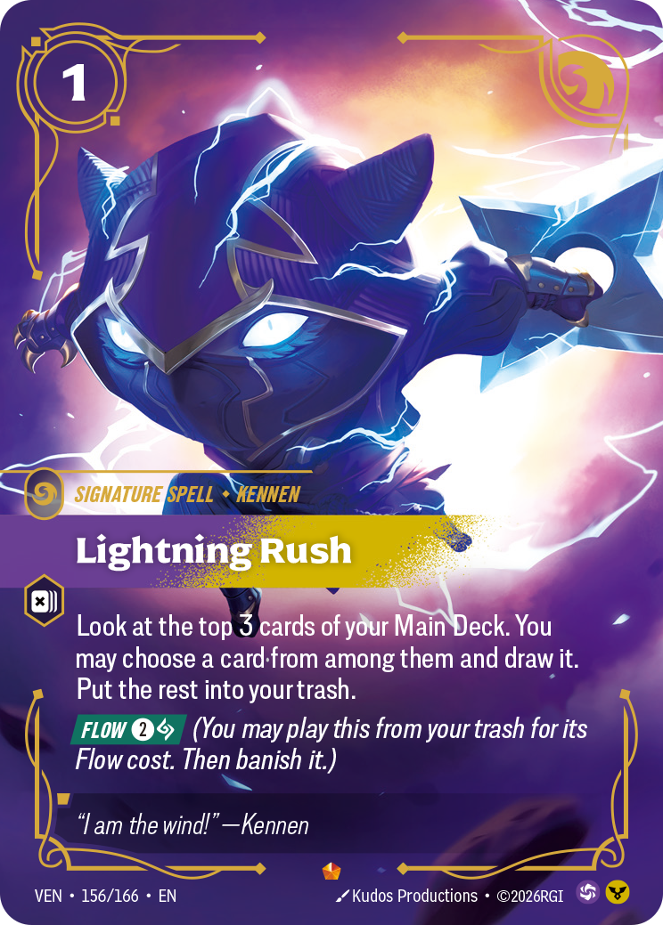 Lightning Rush VEN-156 Riftbound card