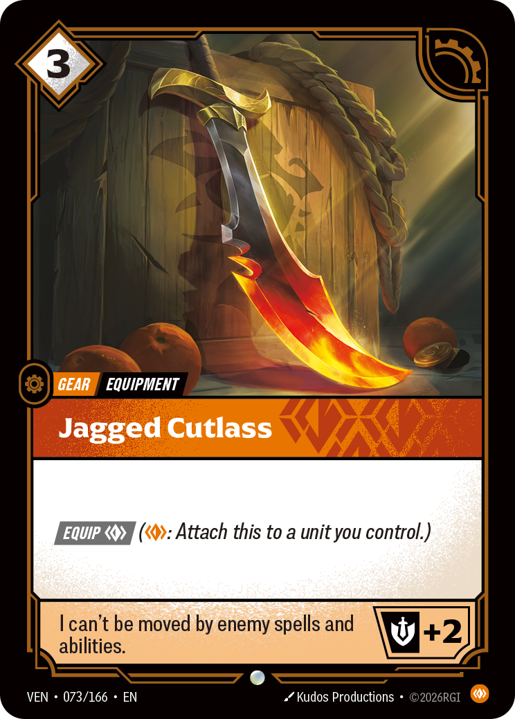 Jagged Cutlass VEN-073 Riftbound card