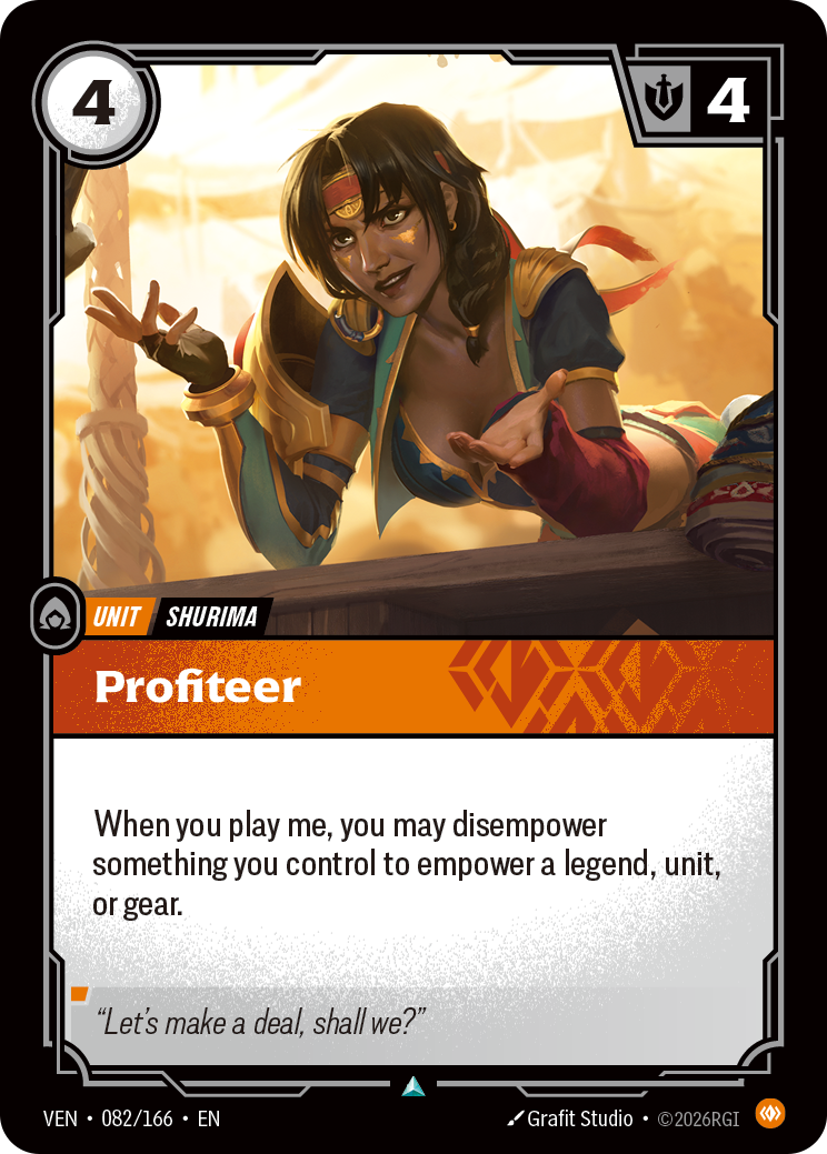 Profiteer VEN-082 Riftbound card