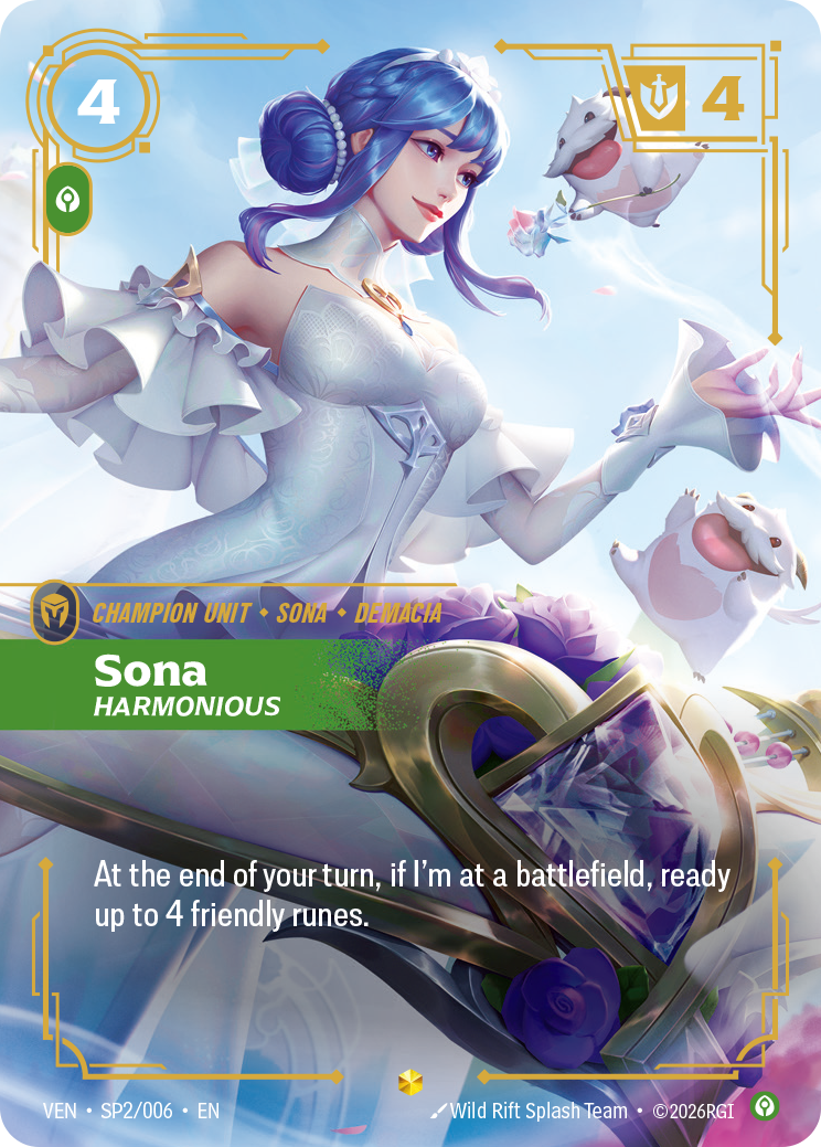 Sona, Harmonious VEN-sp2 Riftbound card