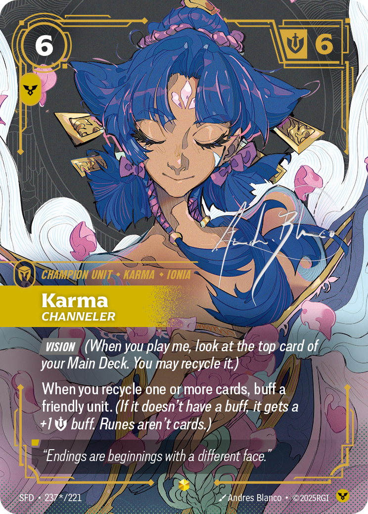 Karma, Channeler SFD-237 Riftbound card