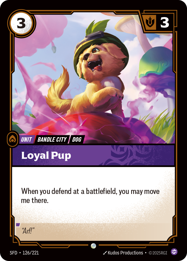 Loyal Pup SFD-126 Riftbound card