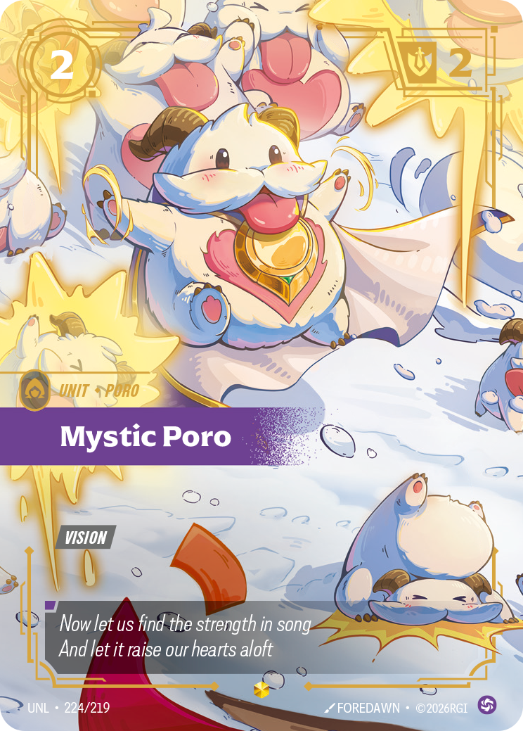 Mystic Poro UNL-224 Riftbound card