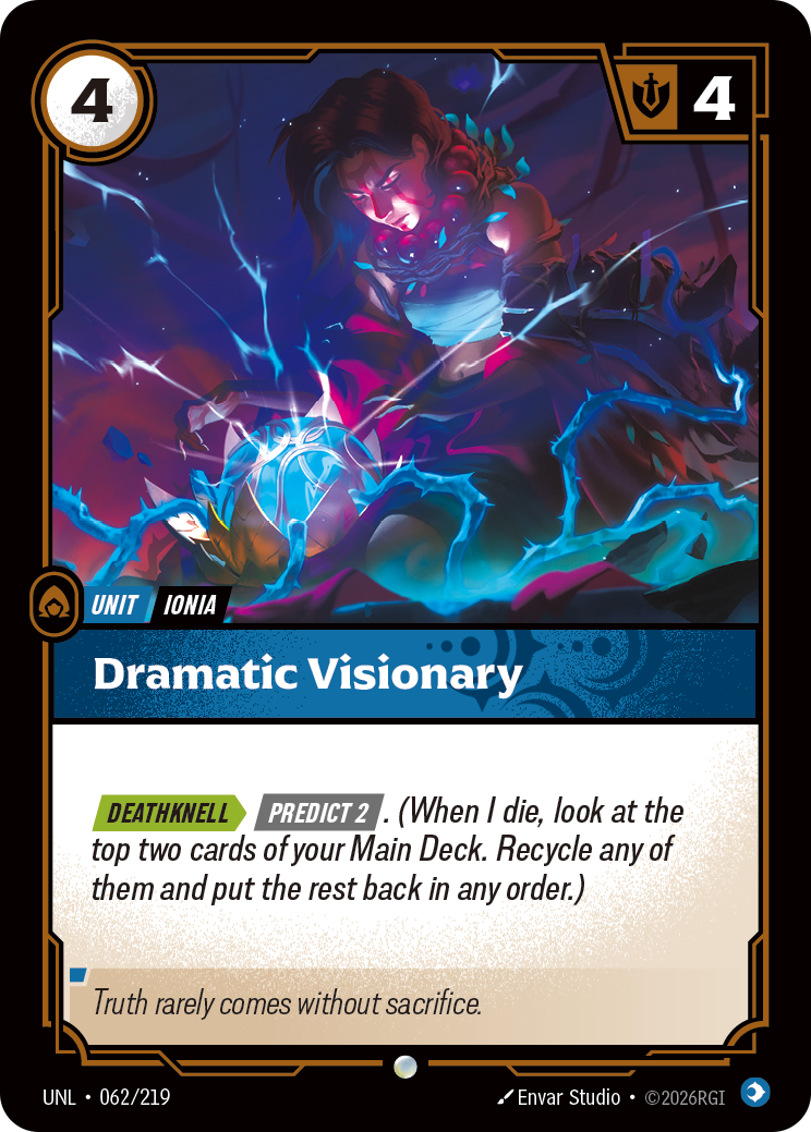 Dramatic Visionary UNL-062 Riftbound card
