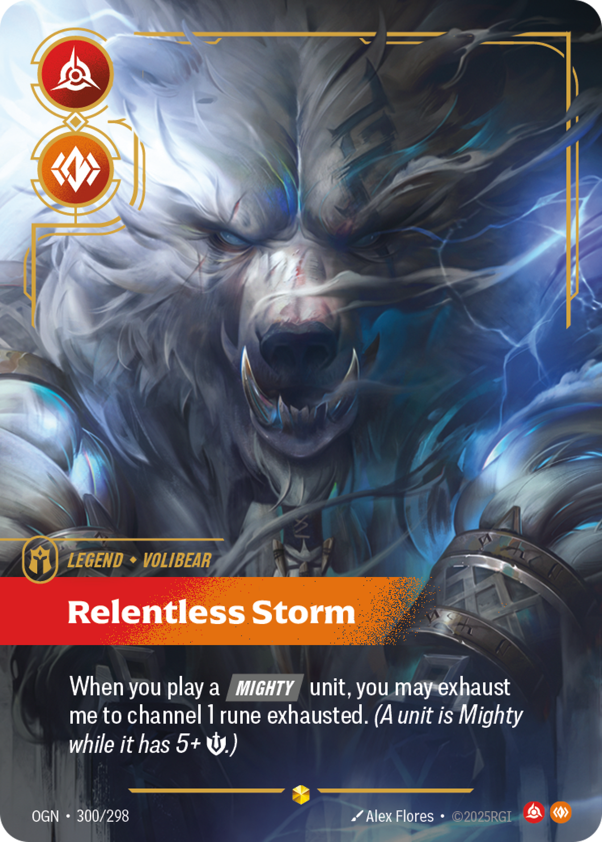 Relentless Storm OGN-300 Riftbound card