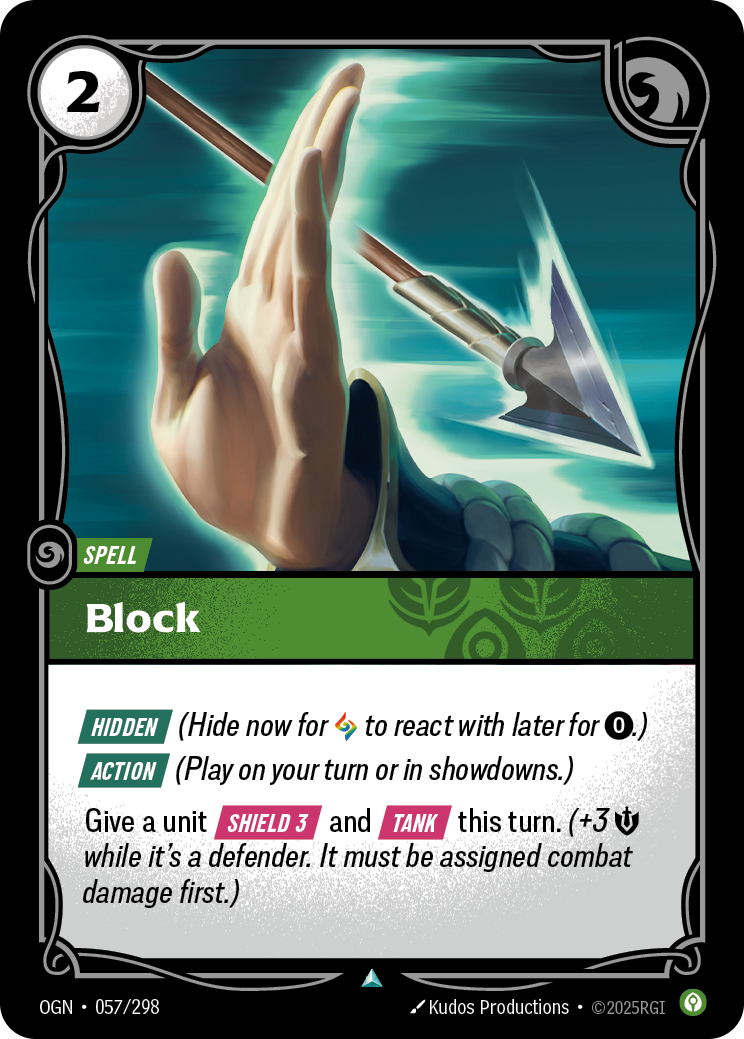 Block OGN-057 Riftbound card