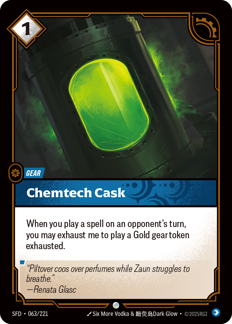 Chemtech Cask SFD-063 Riftbound card