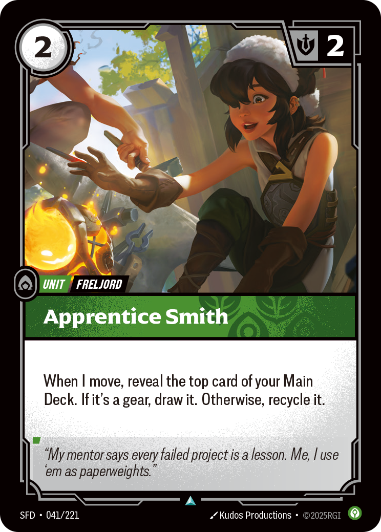 Apprentice Smith SFD-041 Riftbound card