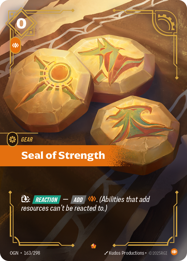 Seal of Strength OGN-163 Riftbound card