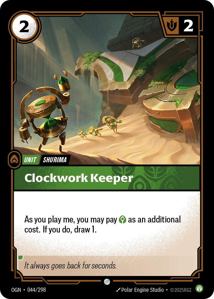 Clockwork Keeper OGN-044 Riftbound card