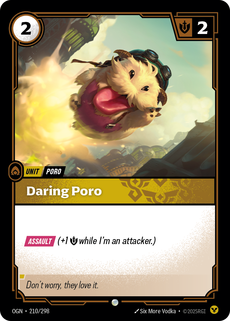 Daring Poro OGN-210 Riftbound card