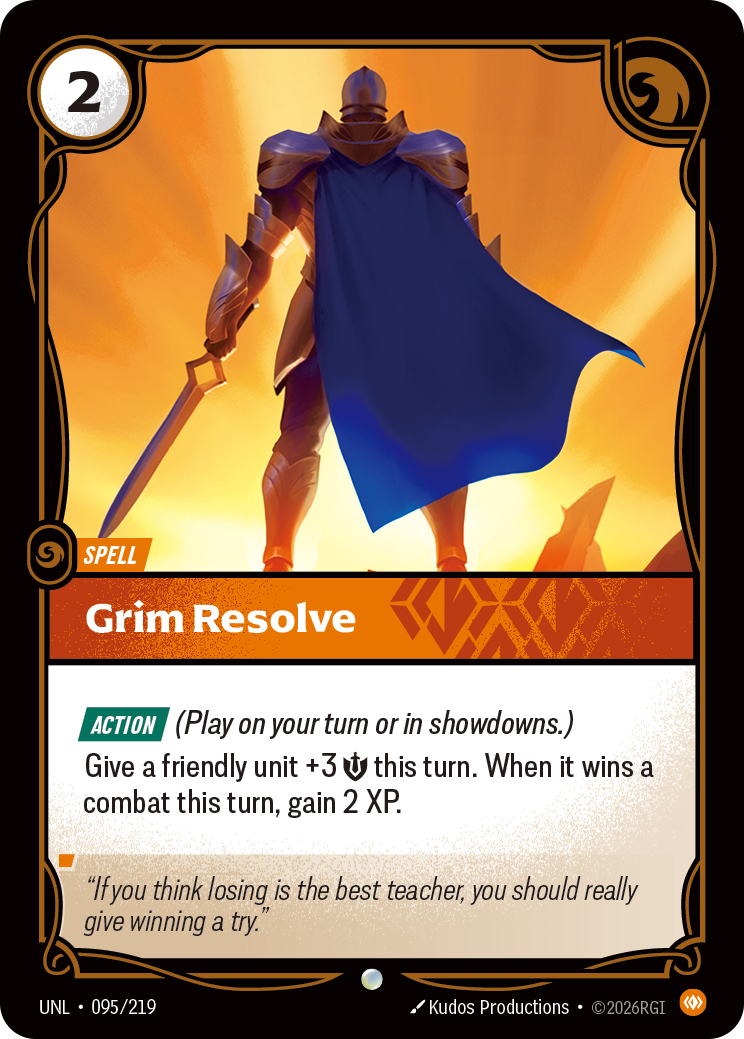 Grim Resolve UNL-095 Riftbound card