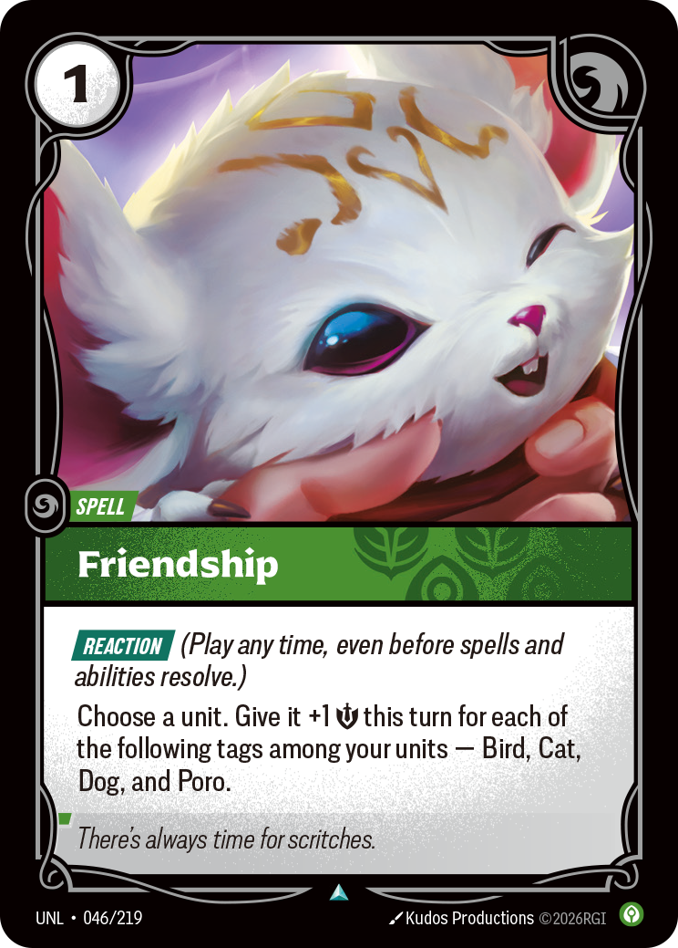 Friendship UNL-046 Riftbound card