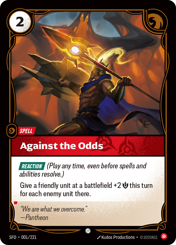Against the Odds SFD-001 Riftbound card