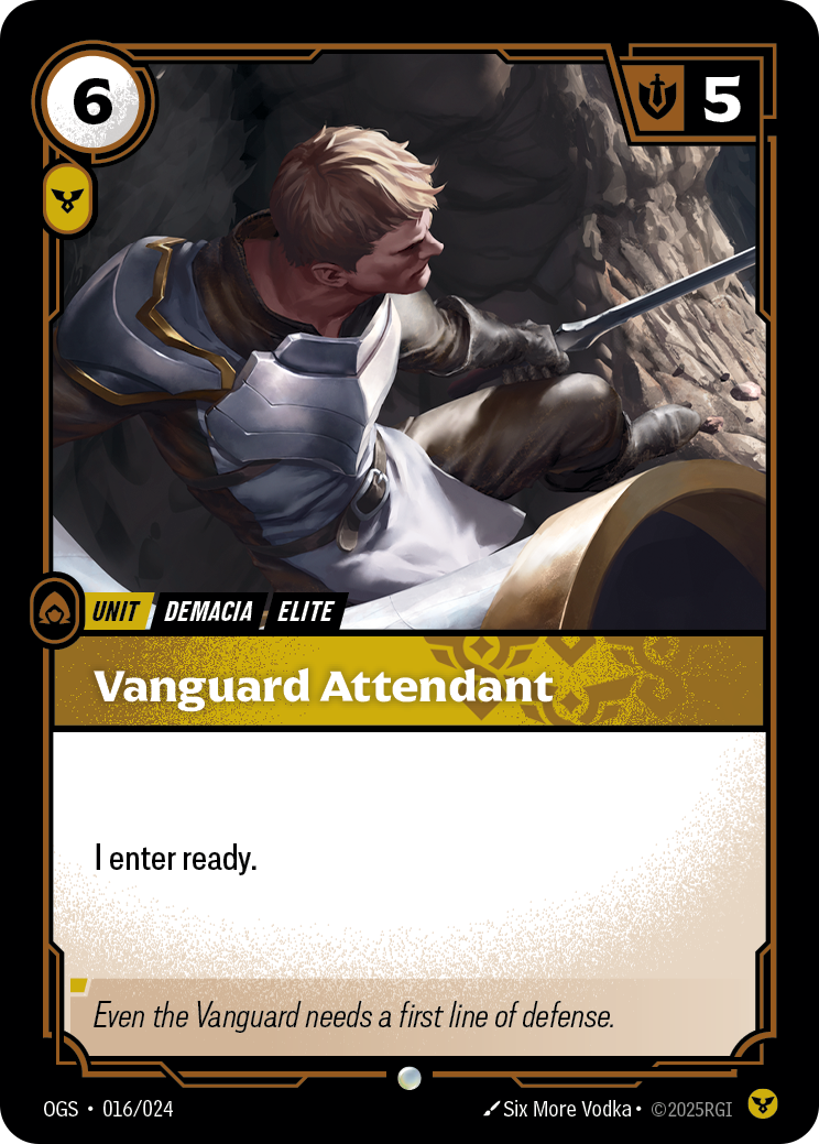 Vanguard Attendant OGS-016 Riftbound card