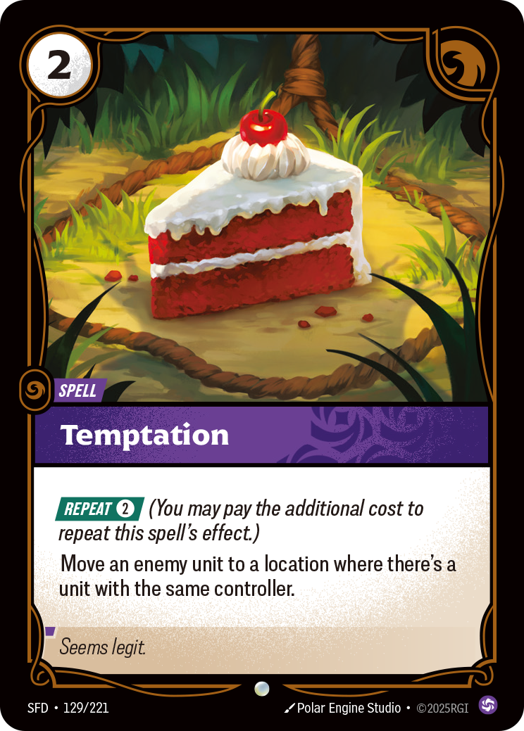 Temptation SFD-129 Riftbound card