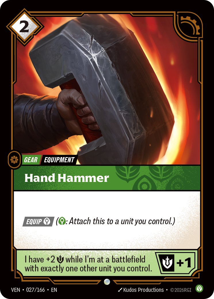 Hand Hammer VEN-027 Riftbound card