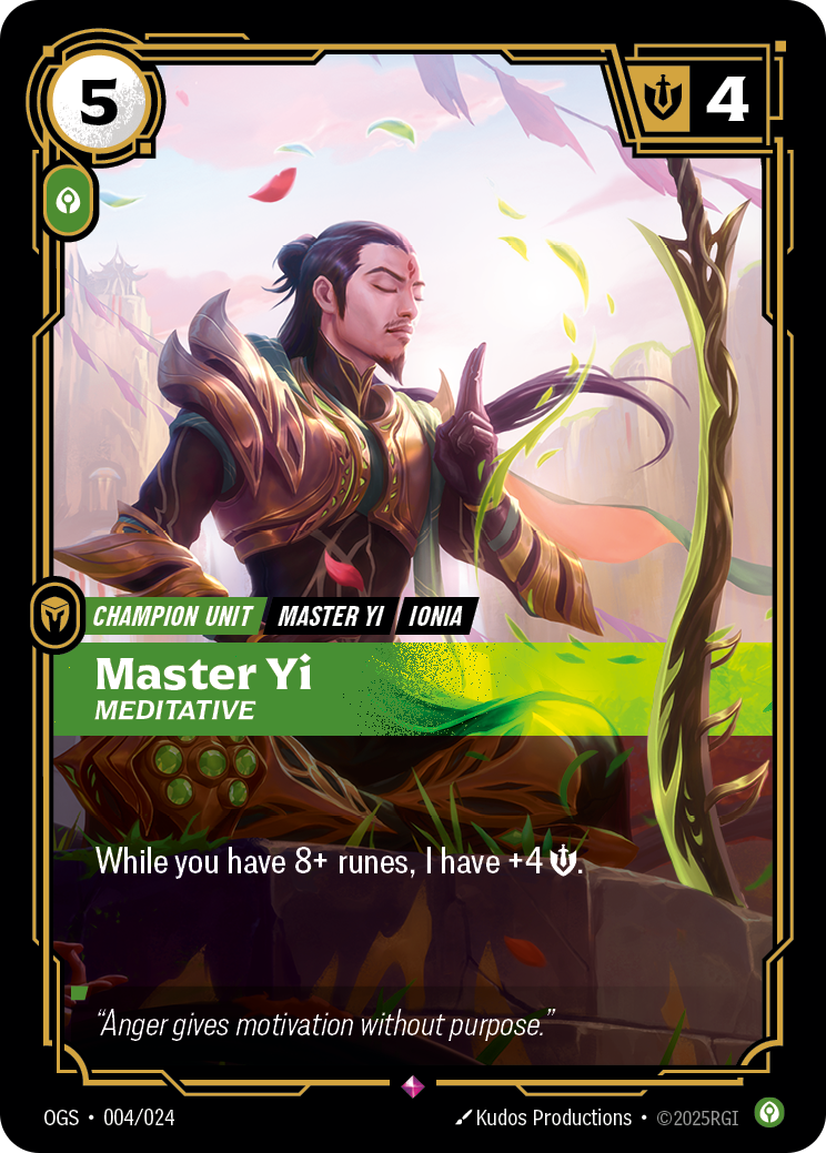 Yi, Meditative OGS-004 Riftbound card