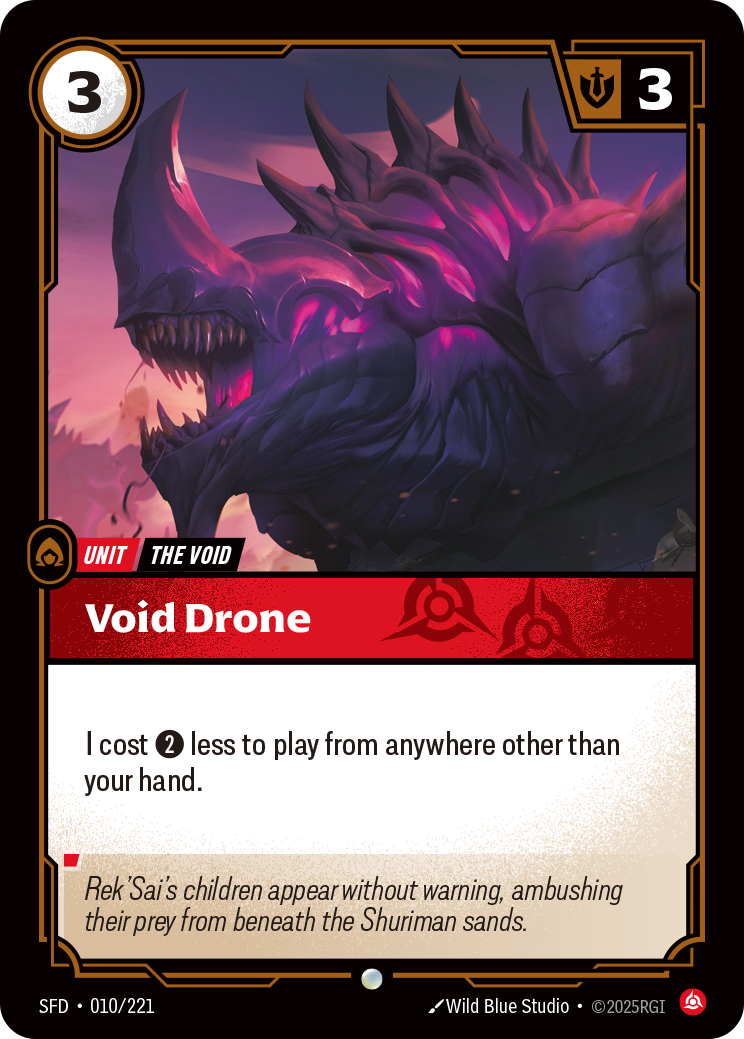 Void Drone SFD-010 Riftbound card