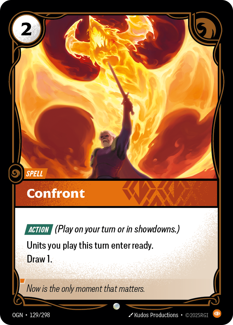 Confront OGN-129 Riftbound card