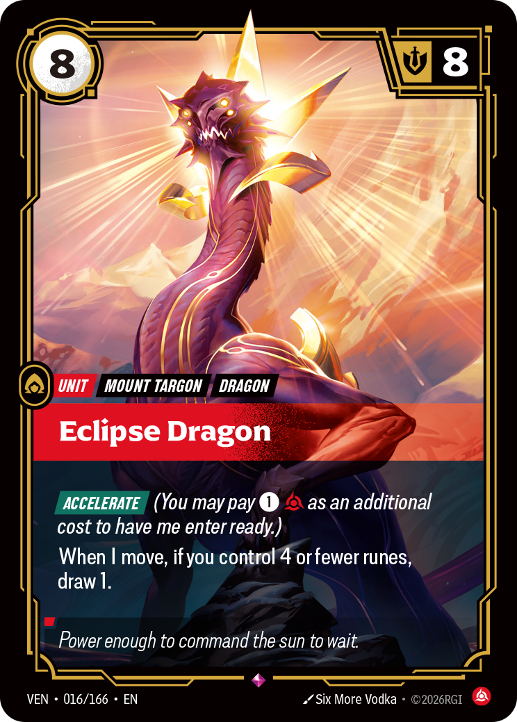 Eclipse Dragon VEN-016 Riftbound card