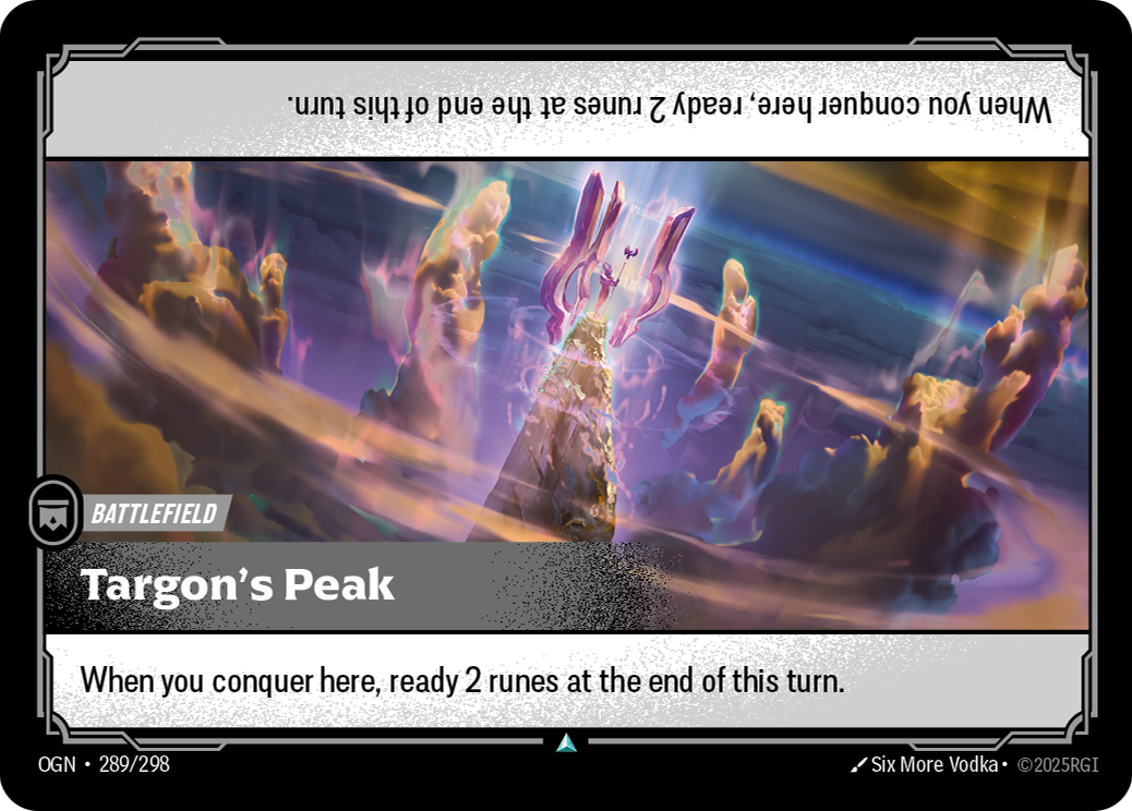 Targon's Peak OGN-289 Riftbound card