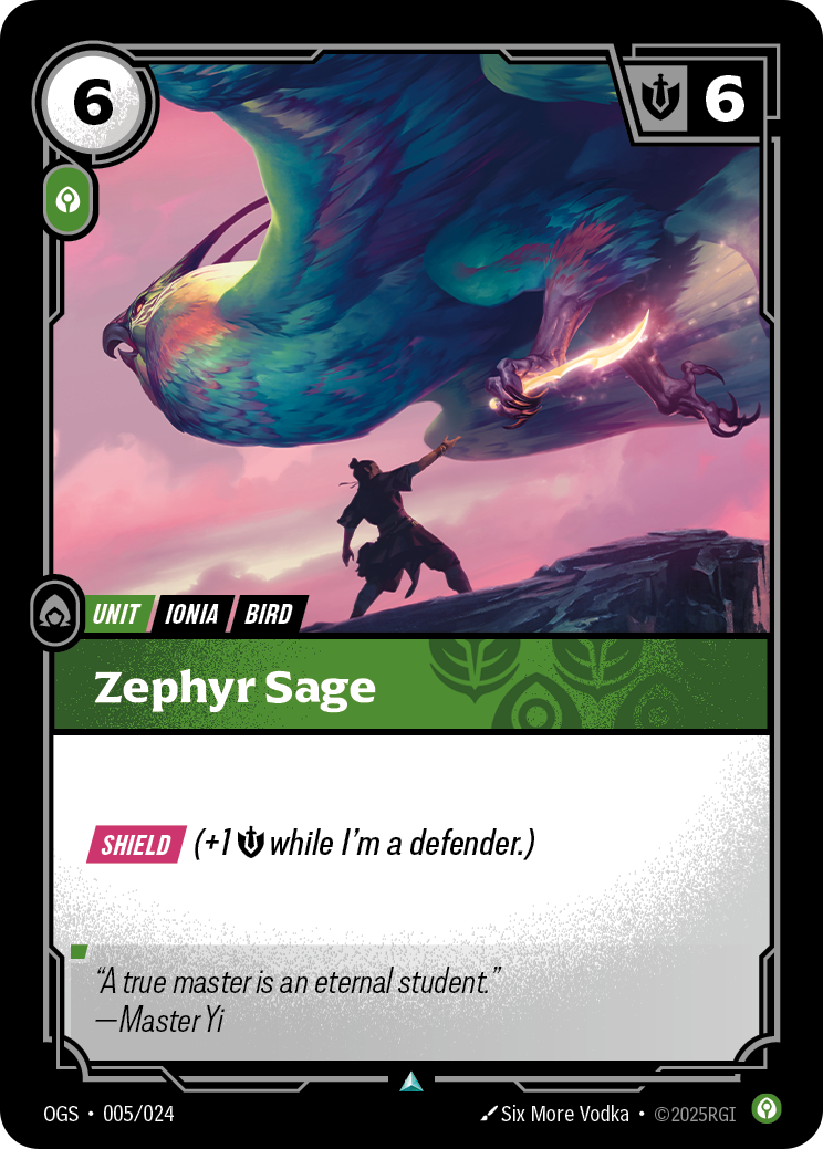 Zephyr Sage OGS-005 Riftbound card