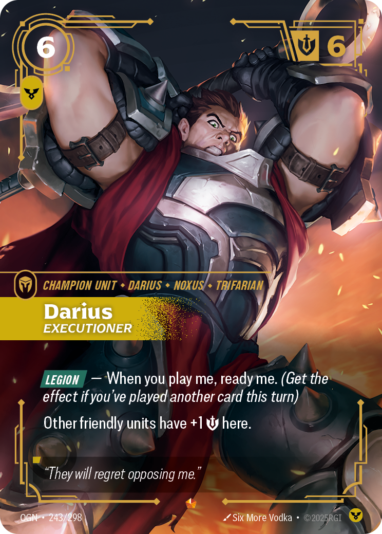 Darius, Executioner OGN-243 Riftbound card