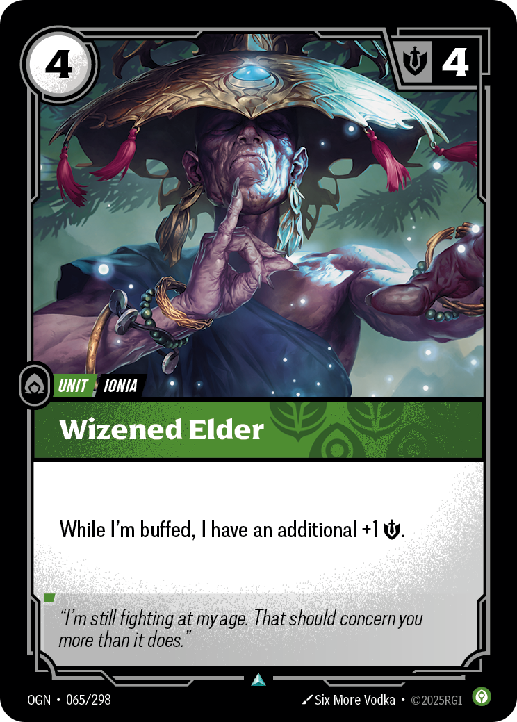 Wizened Elder OGN-065 Riftbound card