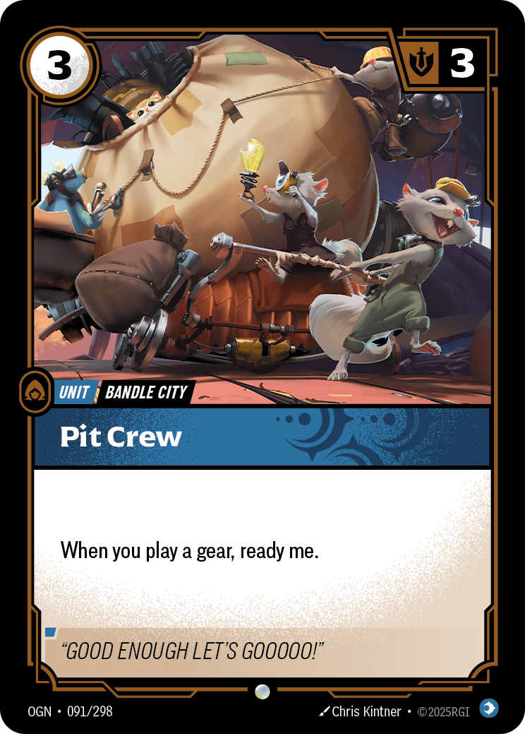 Pit Crew OGN-091 Riftbound card