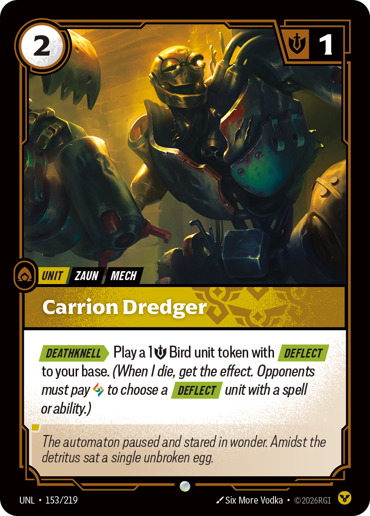 Carrion Dredger UNL-153 Riftbound card