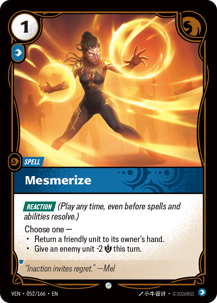 Mesmerize VEN-052 Riftbound card