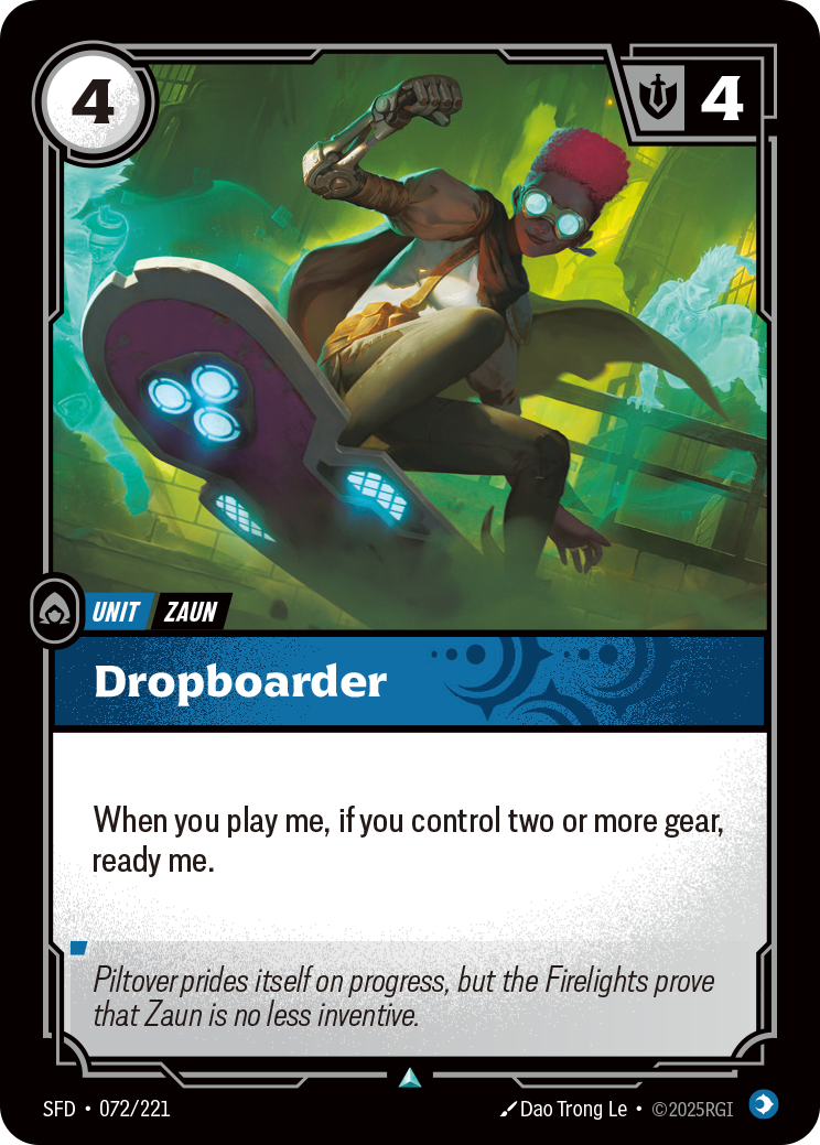 Dropboarder SFD-072 Riftbound card