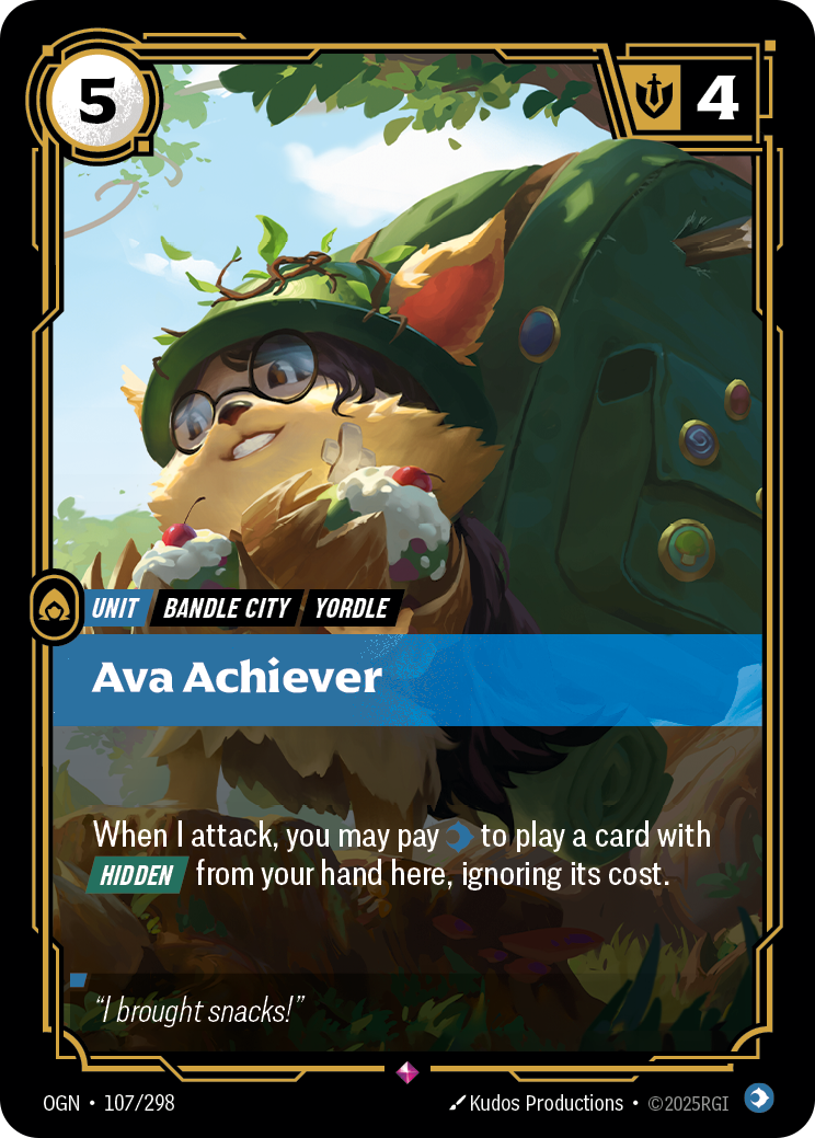 Ava Achiever OGN-107 Riftbound card