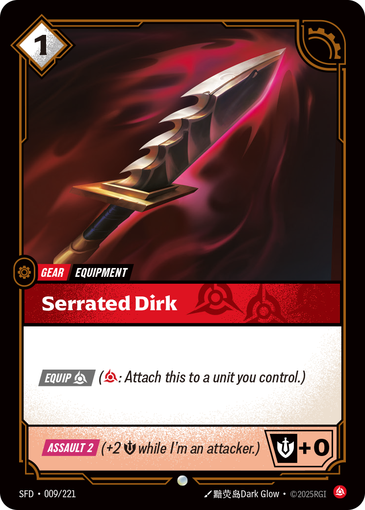 Serrated Dirk SFD-009 Riftbound card
