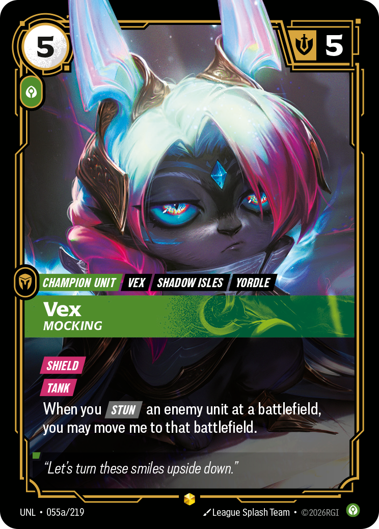 Vex, Mocking UNL-055a Riftbound card
